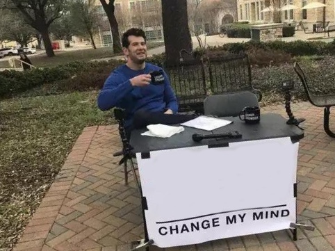 Change My Mind meme about Sensate